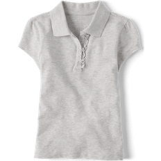 Girls - L Polo Shirts The Children's Place Girl's Uniform Ruffle Pique Polo - H/T Lunar