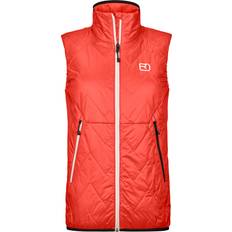 Rød - Skiløb Veste Ortovox Swisswool Piz Vial Vest - Farve Rød