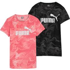 Puma T-Shirts Puma Damen Shirt ESS MARBLEIZED Tee Grau