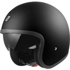 V537 Solid Jet Helmet - Black
