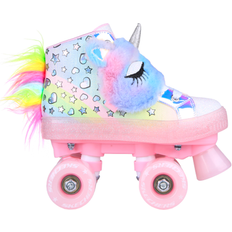 Skechers Girl's Twinkle Toes: Shuffle Wheeler Unicorn Wheelz 1.0 Light Pink Textile/Synthetic Light Pink