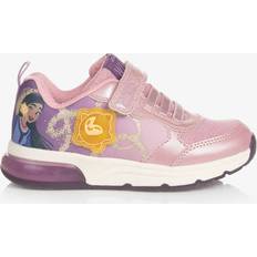 Geox Girls Pink Light-Up Disney Trainers Pink