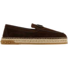 Lave sko Valentino Garavani Chocolate Split-Leather Leisure Flows Espadrilles