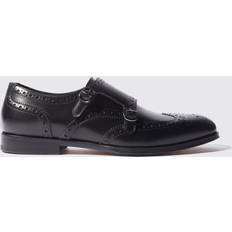 Moines Scarosso Kate Black Femme Chaussures À Boucle - Noir