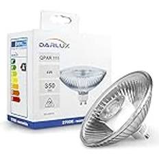 LED-reflektorlampa QPAR111 GU10 4 W till 6,5 W varm vit med glaskropp och dimbar 1,4 watt