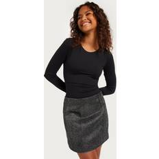 Cras Minikjolar Smoke Silver Skirt Kjolar miniskirts