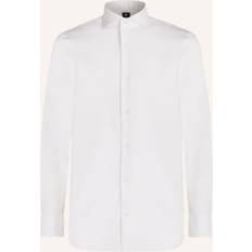 6XL - Dam Skjortor Boggi Milano Slim Fit Bomull Pin Point Skjorta - Vit