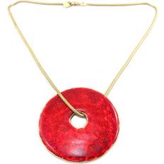Röda Halsband Dolce Vita Designer Necklace Nora Golden Red - Golden Red