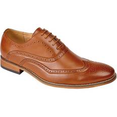 10 UK Mens Brogue Oxford Shoe Tan