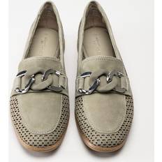 Tamaris Gröna Lågskor Tamaris Gröna loafers mocka