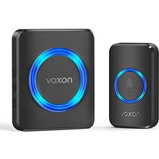 Voxon Wireless Doorbell, Waterproof Door Bell Wireless Loud Chime Kit Plug in Cordless Doorbells Battery Operating at 400m Range, IP65, 3 Working