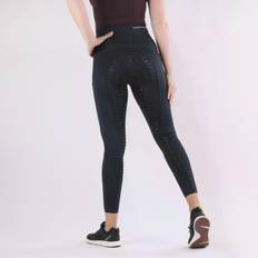 Silikone Leggings Schockemöhle Pocket Damen Reitleggings Vollbesatz Aquifer Blue