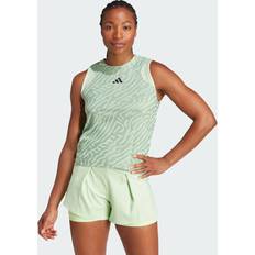 XXS Tanktops Adidas Damen Shirt Tennis Airchill Pro Match Silber