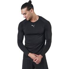 Nylon T-shirts Puma Train Formknit Seamless Ls Tee Black, Male, Tøj, Skjorter, Træning, Sort