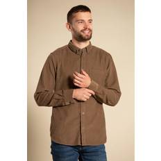 Fabric Shirts French Connection Cord Long Sleeve Shirt Khaki