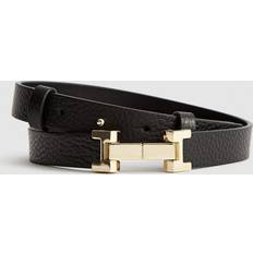 Grey Belts Reiss Hayley Skinny Leather Belt