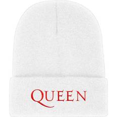 White Beanies Queen Band Logo Beanie Hat White One