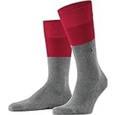 Fabric - Men Socks Burlington Men's Men's Chester Sock Red/Grey/Multi 7.5/7/8/8.5/12/9/9.5/10/10.5/11/11.5