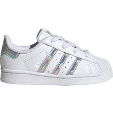 Adidas White First Steps Children's Shoes Adidas Kids' Toddler Originals Superstar Casual Shoes White/Silver Dawn 8.0