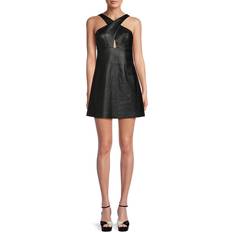 Polyurethaan - Vrouw Jurken French Connection Crolenda Cross Strap Mini Dress