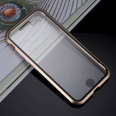 MAULUND iPhone SE 2022/2020 8 7 360⁰ Magnetiskt Skal med Glas Framsida och Baksida Guld