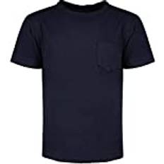 Lin T-shirts Replay Herren T-Shirt Kurzarm mit Brusttasche, Blau Blue 085