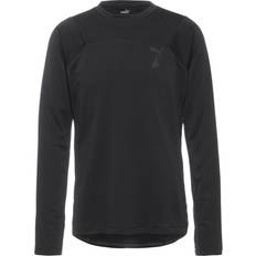 Men - Polypropylene Tops Puma Mens SEASONS rainCELL Long Sleeve Trail Running T-Shirt Black