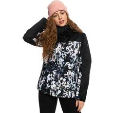 Blumen - Damen Jacken Roxy Damen Funktionsjacke JETTY BLOCK SNJT Schwarz