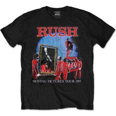 Running - Unisex T-shirts ROCK OFF Men's Black Rush Moving Pictures Tour T-shirt. rush moving pictures tour special edition tee shirt official band merch