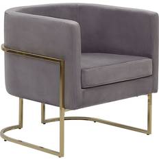 Gold Armchairs Beliani Velvet SIRKKA Armchair