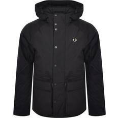 Fred Perry Vinterjackor Fred Perry Padded Zip Through Parka Black