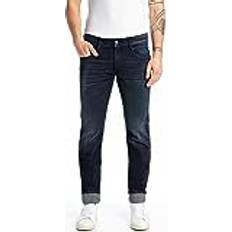 Replay Herren Jeans Anbass Slim-Fit X-Lite mit Power Stretch, Blau Dark Blue 007 32L