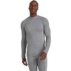 Wool Base Layer Tops Falke Wool Tech langarm Unterhemd Herren 3757 grey-heather Grau