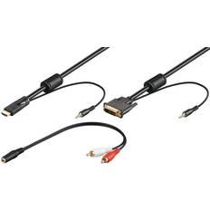 Kablar Pro DVI-D Audio HDMI Black 2m