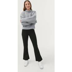 Flare Byxor Gina Tricot Byxor Petra Petite Trousers Svart