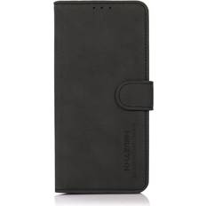 Khazneh Samsung Galaxy S21 FE 5G KHAZNEH Retro Læder Cover m. Pung Sort