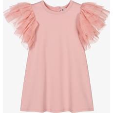 The Tiny Universe Girls Cotton Ruffle Dress - Pink
