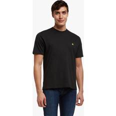 Brooks Brothers Herren-T-Shirt aus Baumwolle, kurzärmelig, Rundhalsausschnitt, Logo, Schwarz