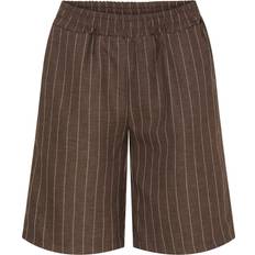 Marta Du Chateau Byxor & Shorts Marta Du Chateau dame shorts MDCChloe 21231-1 BrownStripe