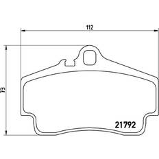 Bromsfriktion Brembo Bromsbeläggssats, skivbroms P 65 008