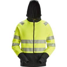 Work Tops Snickers High-Vis Class Full Zip Hoodie High Vis Yellow/Black