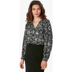 Noa Noa Overdele Noa Noa Louise Long Sleeve Blouse, Black/Multi