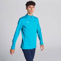 Men - Turquoise Jumpers Joma Running Night 1/4 Zip Sweatshirt Fluo Turquoise