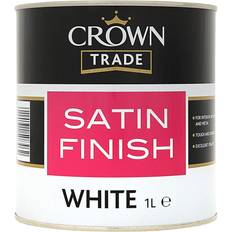 Crown White - Wood Paints Crown Satin Finish Wood Paint White