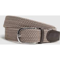 Grey Belts Reiss Elmont Woven Belt
