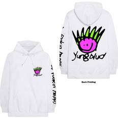 Yungblud Hoodie Be Happy Face Logo Pullover - White