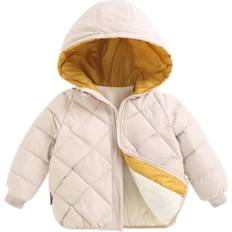 Beige Jackets Xcsgsra Beige, 3-4 Years Baby kids boys girls Coat jacket Hooded Stock Multicoloured One