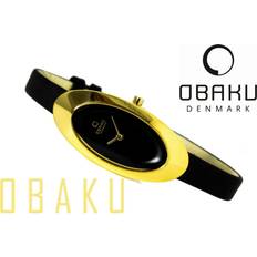 Obaku Armbandsur Obaku Denmark för damer analog kvarts läder V156LGBRB