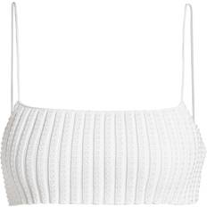 Polyamide Tank Tops Alexander Wang White Embroidered Top White