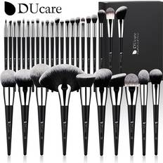 Makeup DUcare 32PCS black Makeup Brushes Set Professional Natural Goat Hair Brushes Foundation Powder Contour Eyeshadow Make up Brushes Black